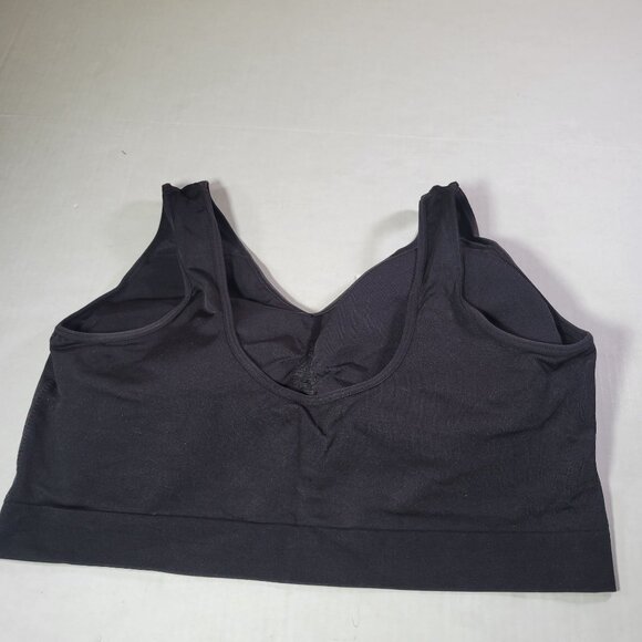 TrueKind Black Everyday Throw-On Wireless Bralette #91404 Size 3XL - Picture 3 of 3